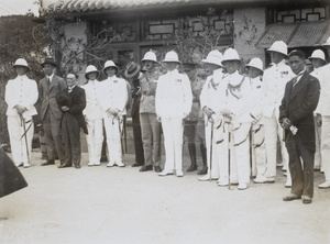 British representatives at the ceremony for rendition of Wei-hai-wei, 1930