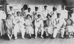 Visit of King & Queen of Siam to H.M.S. Kent at Bangkok 