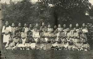 Group of Chinese girls and women