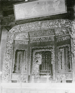 Carved shrine in a temple