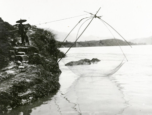 Drop-net fishing