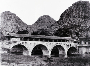 Covered stone bridge at Kweilin