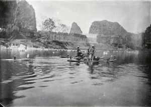 Fishing with cormorants in river outside Kweilin