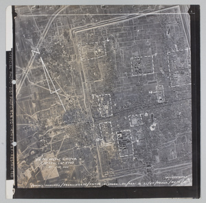 USAAF aerial view of Yanzhou, Shandong