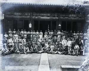 Sir Claude MacDonald, with the surviving British Legation guards, Peking