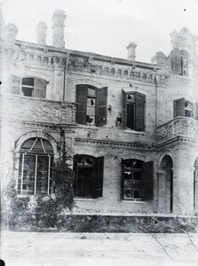 Building in the German Legation damaged during the siege, Peking