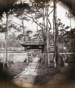 Entrance to the Temple of King Ashoka（阿育王寺), near Ningbo