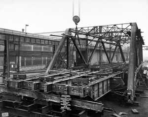 Approach bridge span for Nanking-Pukow Train Ferry, 1933