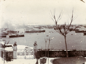 View from 'Little Bungalow', Chefoo, of the 'Chunking' burning