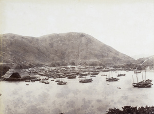 View of Aberdeen harbour, Hong Kong
