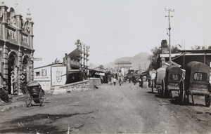 A main street, looking towards the South Gate, Qinhuangdao