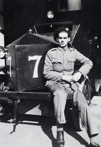 Jack Ephgrave and armoured car number 7, Shanghai Volunteer Corps, 1932