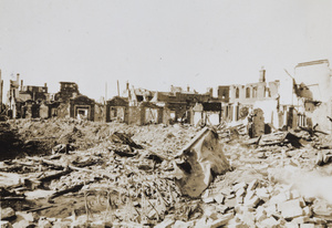 Destroyed buildings, Zhabei, Shanghai,1932