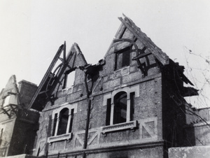 War damaged houses, Shanghai, 1932