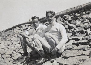 E. P. Morphew and Mr Dwyer, Henli Regatta 1932, Shanghai