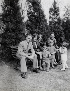 The Pulman family with an unidentified family, Shanghai