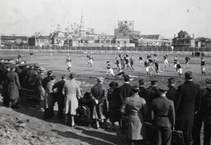 Rugby match between US Fourth Marines and the Armoured Car Company, Shanghai