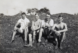 Jack Ephgrave with three Shanghai Rowing Club members