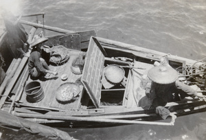 Fishermen on a boat, Hong Kong