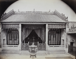 The temple at the Canton Club House, Fuzhou, 1869