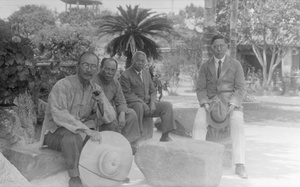 Tang Shaoyi, Sun Ke and two other men, Tangjiawan