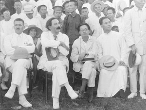 Wang Jingwei, Zhang Tailei and Mikhail Borodin