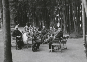 Officials including Sun Ke at Chengdu, 1940