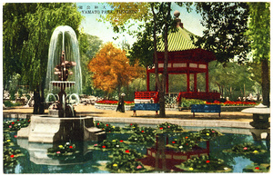 Fountain, Yamato Park, Tientsin.