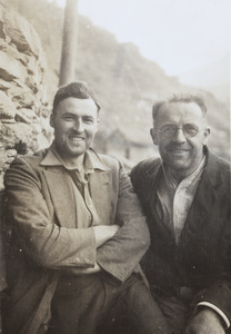 Mr Betty and Gilbert Vinden, after ten days travel in the mountains