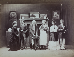 Cast of 'The Chimney Corner', Shanghai, 1873