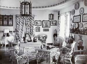 Senior Assistant's drawing room, Lappa Customs Station, Lappa Island, near Macau, 1906