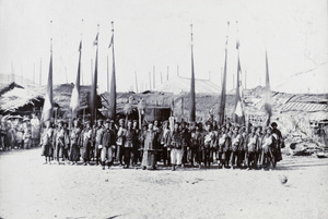 Colonel Chên and his regiment in Hoihow, 1898.