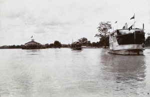 Nanning Custom House on pontoons and West River vessel