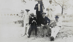 Customs men at the Peking Club, 1904