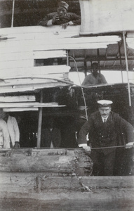 Damaged motor-boat at Nanning