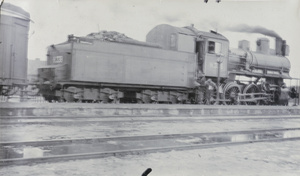 A locomotive on the Trans-Siberian Railway in 1913