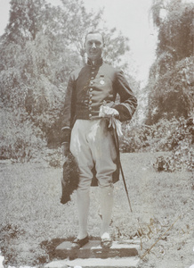 Arthur Hedgeland wearing dress uniform, 1902