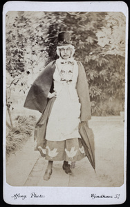 Walter Hillier, dressed as Mother Goose, Guangzhou