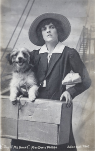 Souvenir photocard of Doris Phillips as Peg in ""Peg o' My Heart""