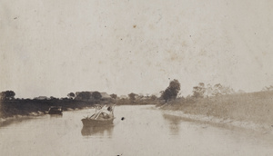 Barge on a river