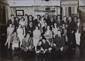Social gathering including Hutchinson and Henderson family members, Shanghai