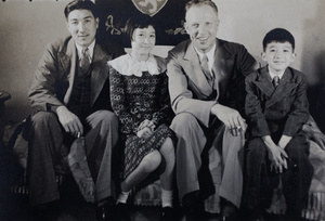 Dick, Gladys and Jim Hutchinson with Harald Christensen