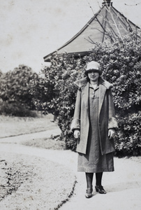 Sarah Hutchinson in Jessfield Park, Shanghai, April 1925