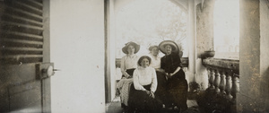 Four women on a veranda, Fort-Bayard (Zhanjiang)