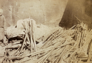 Guns, aftermath of the battle of Tienchwangtai, 1895