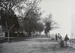 Bund in front of Commissioner's House, Kiukiang, c.1898