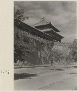 Wu men showing northeast tower and detail of east facade of Dong yan chi lou