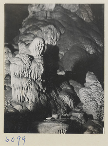 Cave interior with offerings at the Xincheng Caves