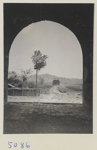 South facade of Bei ting seen through archway of Da hong men