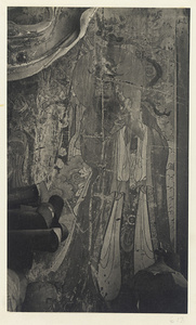 Detail of Ming dynasty mural showing a bodhisattva